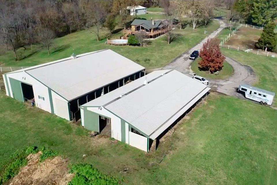 Night Sun Stables Aerial View